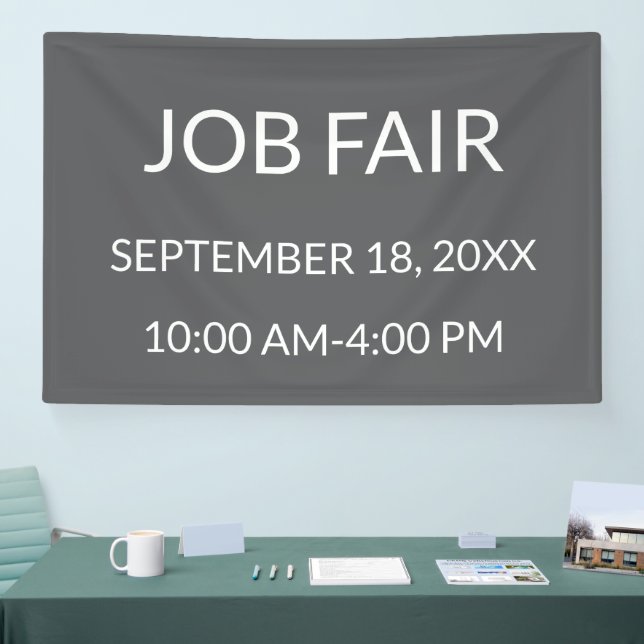 Lona Job Fair Gray (Feria)