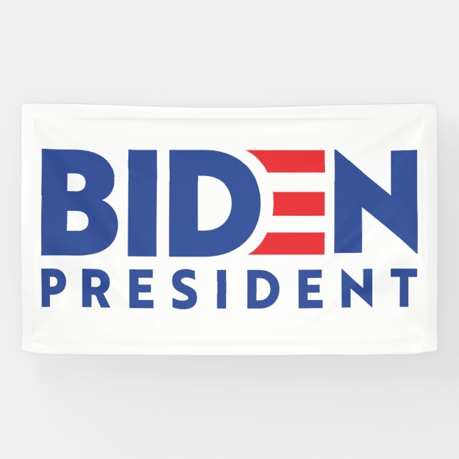 Lona Joe Biden 2020 Biden para presidente (Horizontal)