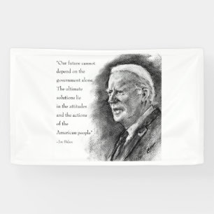 Lona Joe Biden & Banner de Cita