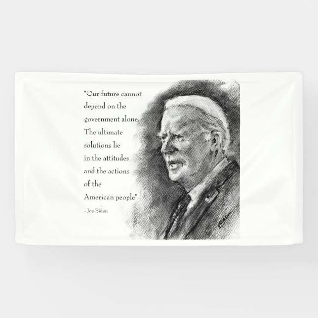 Lona Joe Biden & Banner de Cita (Horizontal)