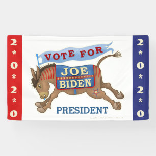 Lona Joe Biden para el presidente 2020 Demócrata Donkey