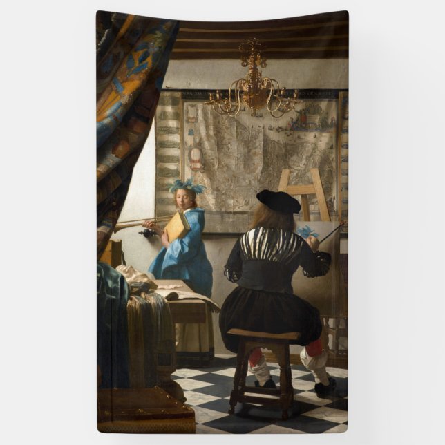 Lona Johannes Vermeer - La historia de la pintura (Vertical)