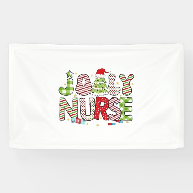 Lona Jolly Nurse, camiseta clásica de Halloween (Horizontal)