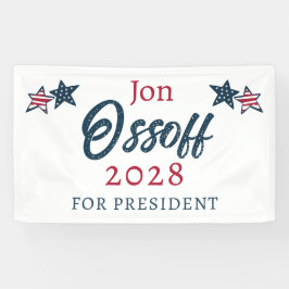 Lona Jon Ossoff Presidente 2028 ¡Tiene mi voto!