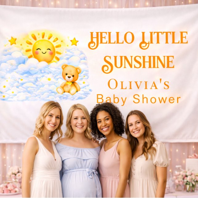 Lona Joyful Bear Baby Shower Party Decor Backdrops (Subido por el creador)