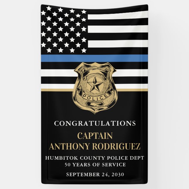 Lona Jubilación de la policía Aplicación de la ley de l (Vertical)