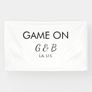 Lona Juego activado agregar nombre de la pareja lugar d