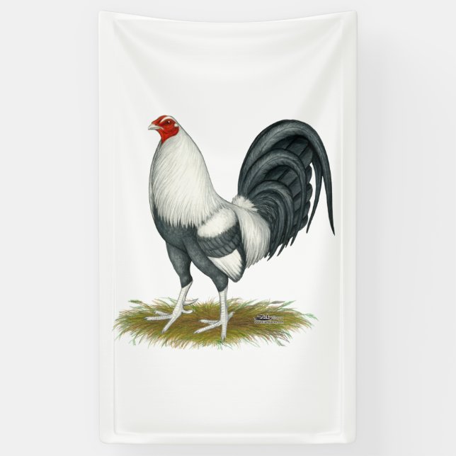 Lona Juego americano Silver Blue Gamecock (Vertical)