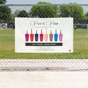 Lona Juego de Colores de Esmalte de Uñas Salón de Uñas