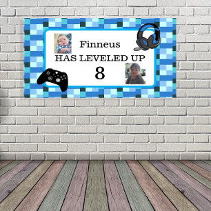 Lona Juego personalizado azul temática