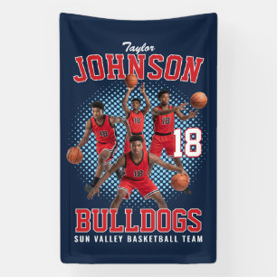 Lona Jugador de Baloncesto Foto Personalizada Deportes 