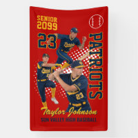 Jugador de béisbol senior Fotografía personalizada
