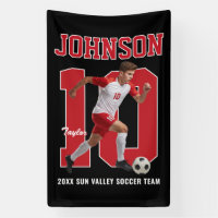 Jugador de Fútbol Senior Número Foto Personalizada