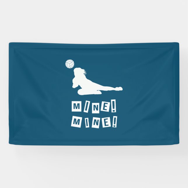 Lona Jugador de Voleibol | Mina de Voleibol (Horizontal)