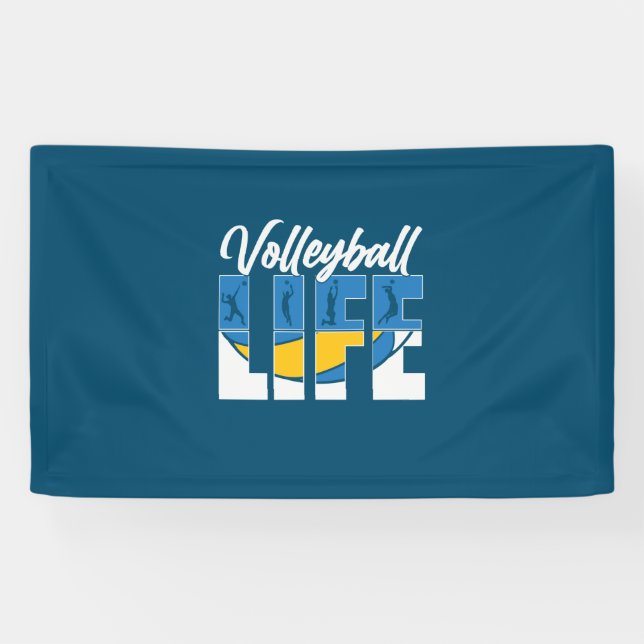 Lona Jugador de voleibol | Vida útil del voleibol (Horizontal)