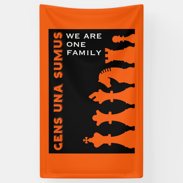 Lona Jugadores De Ajedrez Competitivos (Vertical)