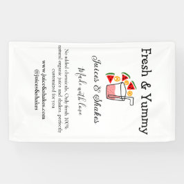 Lona Jugos y sacudidas sitio web de negocios de restaur