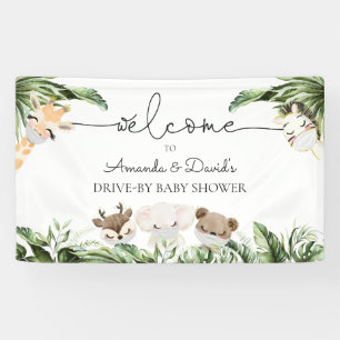 Lona Jungle Animals Baby Shower Drive Through Welcome
