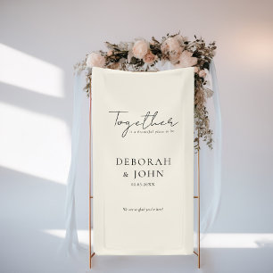 Lona ¡Juntos es un hermoso lugar para estar! Elegante,