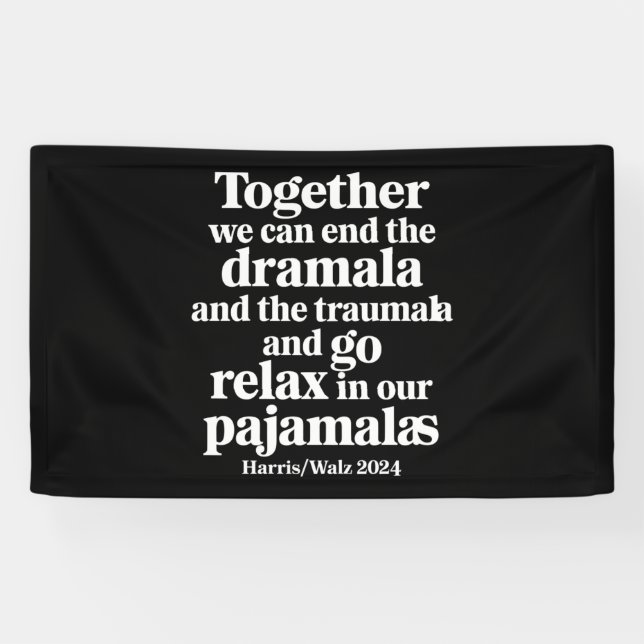 Lona Juntos Podemos Terminar con la Dramala y la Trauma (Horizontal)