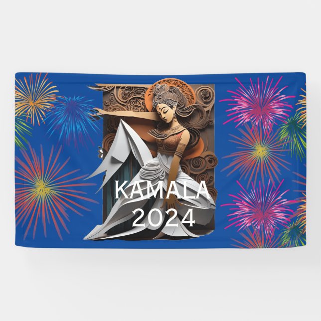 Lona Kamala 2024 por el presidente Thunder_Cove (Horizontal)