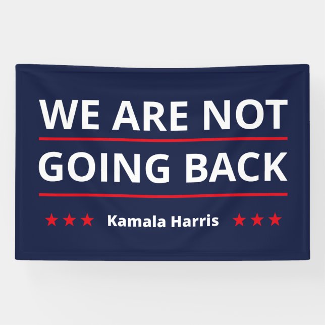 Lona Kamala Harris - No volveremos II (Horizontal)