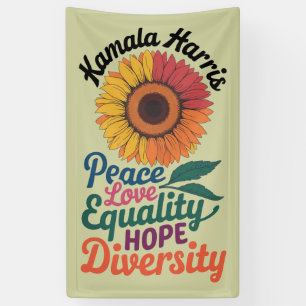 Lona Kamala Harris Paz Amor Igualdad Esperanza Diversid