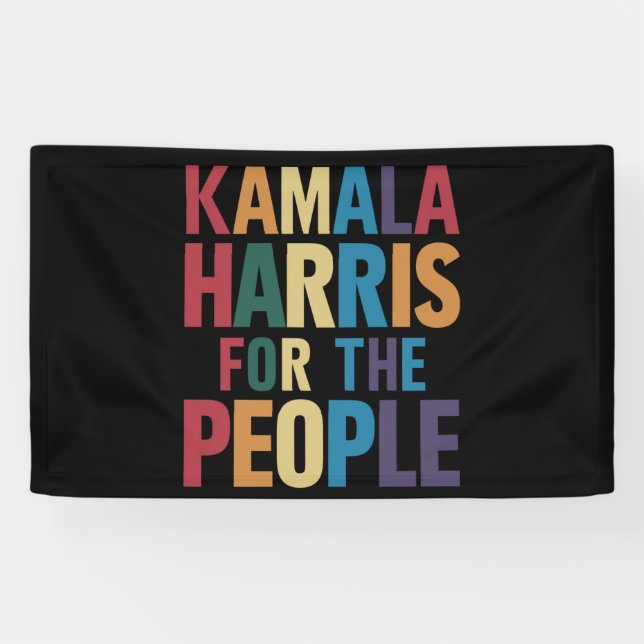 Lona Kamala Harris por el presidente del Orgullo Gay LG (Horizontal)