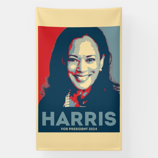 Lona Kamala Harris Por La Presidencia 2024 - Esperanza (Vertical)