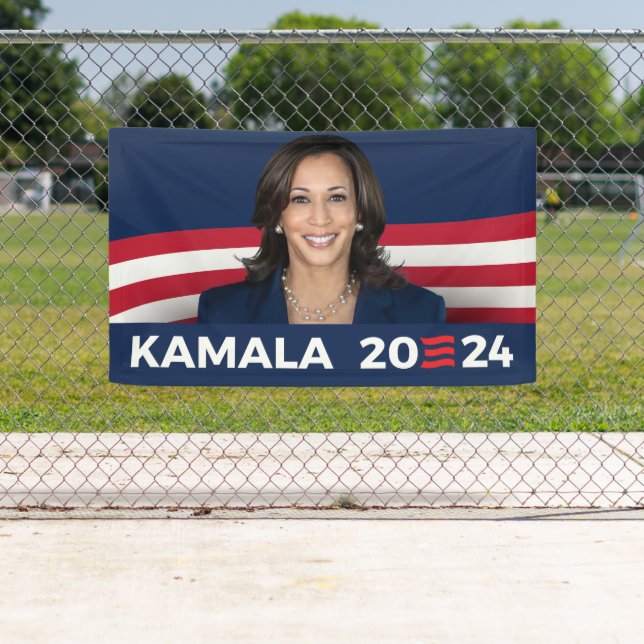 Lona Kamala Harris por la presidencia en 2024 (In situ)