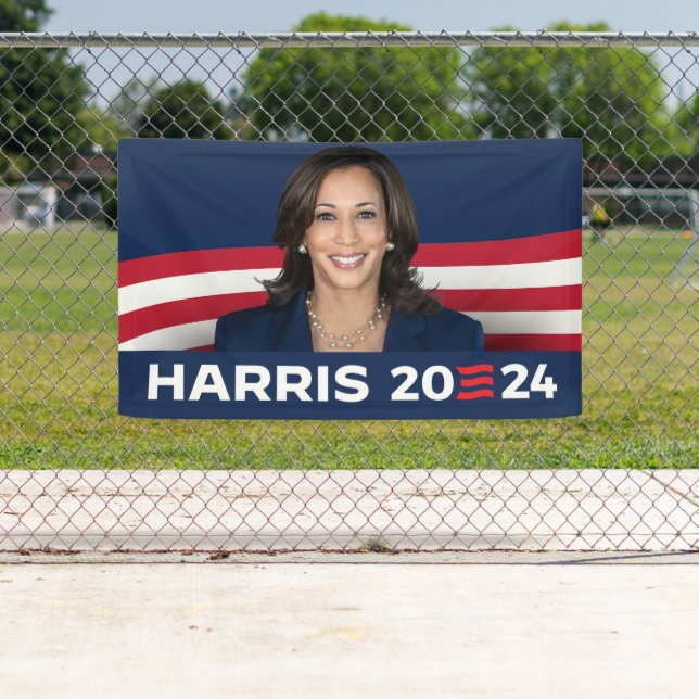 Lona Kamala Harris por la presidencia en 2024 (In situ)