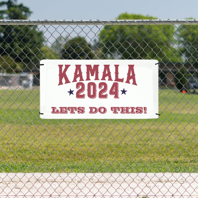 Lona Kamala Harris por la presidencia en 2024 (in situ)