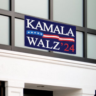 Lona Kamala Harris Walz 2024 Obviamente Azul