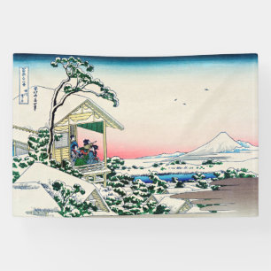 Lona Katsushika Hokusai - Casa de té en Koishikawa