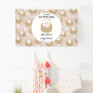 Lona Kawaii Pequeño desmoronamiento de Baby Shower neut