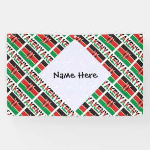 Lona Kenia Bandera Keniana Personalizada en mosaico