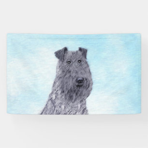 Lona Kerry Blue Terrier Pintura Cute Original Perro Art