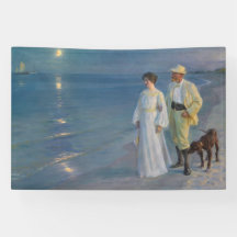 Kroyer - El artista y su esposa en la playa
