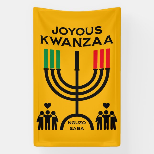 Lona Kwanzaa Alegre (Vertical)