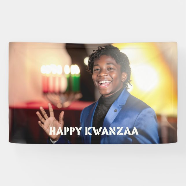 LONA KWANZAA - FELIZ KWANZAA - (Horizontal)