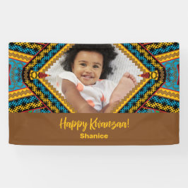 Lona Kwanzaa Personalizado Patter de diamantes de color