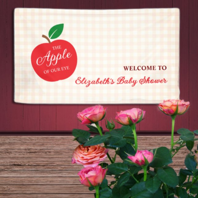 Lona La Apple De Nuestro Baby Shower Ojo (Subido por el creador)