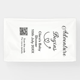 Lona La aventura comienza con la ducha de bebé barrido