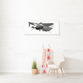 Lona La Ballena De Ilustracion De Ballenas