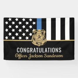 Lona La bandera de la policía: Fiesta de Jubilación de