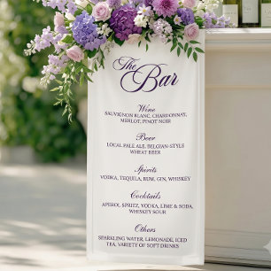 Lona La barra victoriana floral púrpura caprichosa