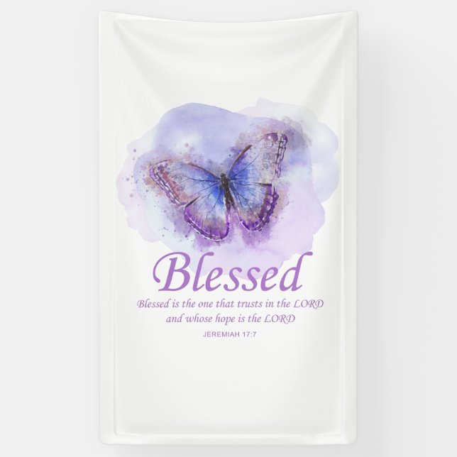 Lona La Biblia Cristiana Femenina Verse Butterfly:Bendi (Vertical)