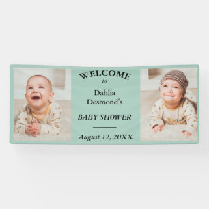Lona La bienvenida personalizada a Baby Shower de Dahli