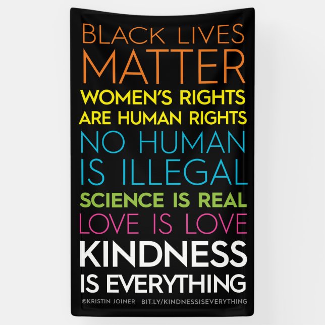 Lona La bondad es todo un cartel vertical (Vertical)