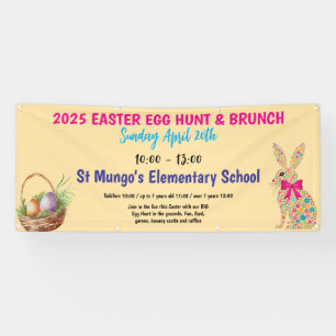 Lona La caza de huevos de Pascua personalizada